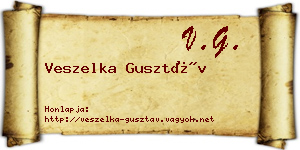 Veszelka Gusztáv névjegykártya